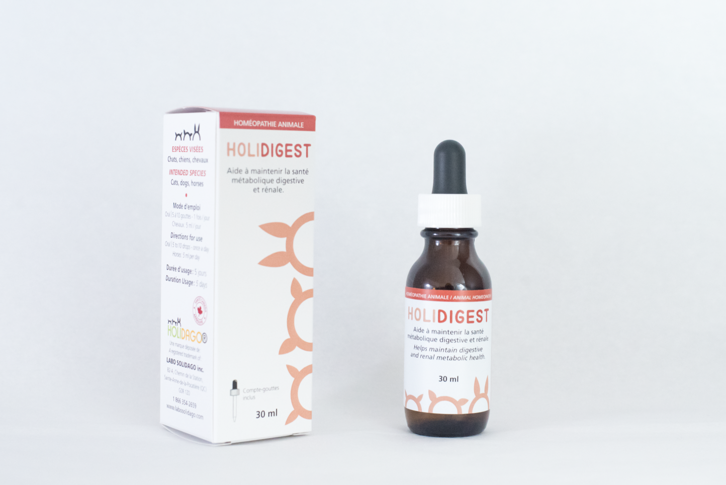 HoliDigest - Aide à éliminer les surcharges de l'organisme chez le chat, chien et cheval.