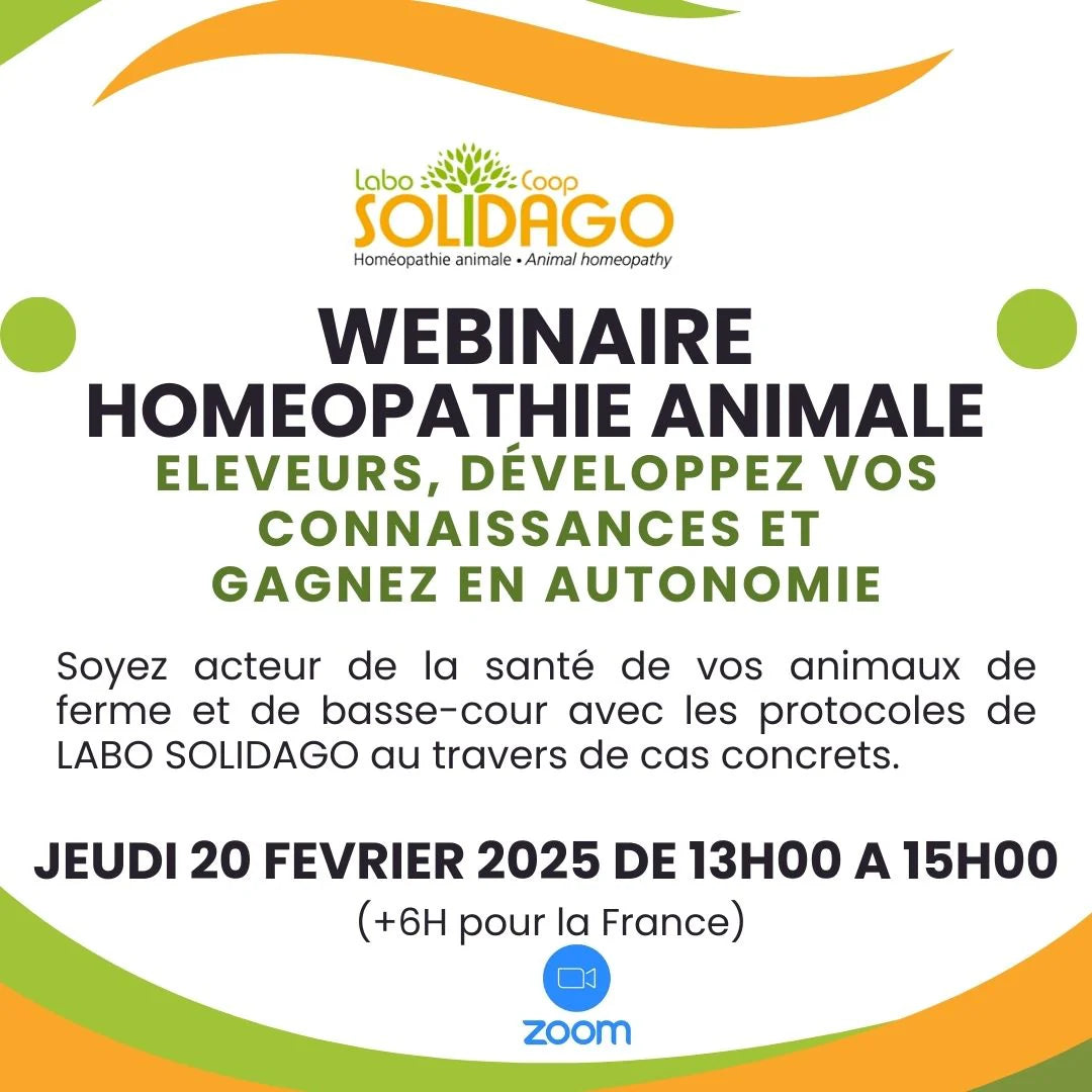 WEBINAIRE- Eleveurs, gagnez en autonomie avec nos produits homéopathiques